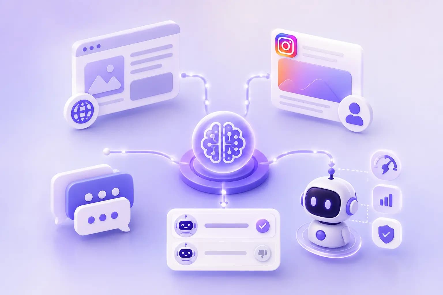 Moon AI - No-code настройка (без промптов) - Агент автоматически настраивается на основе ваших данных, а его логику можно корректировать простым дизлайком неверного ответа